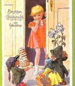 af6766  -   VINTAGE POSTCARD - DWARFS Gnomes