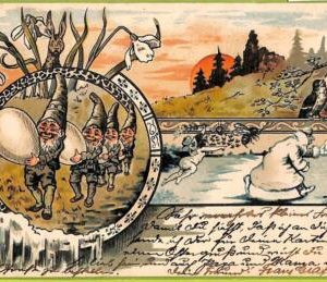 af6769  -   VINTAGE POSTCARD - DWARFS Gnomes