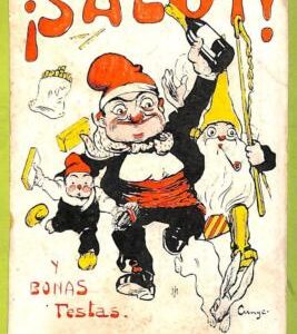 af6770  -   VINTAGE POSTCARD - DWARFS Gnomes