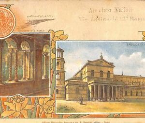 ab0671 - VINTAGE POSTKARTE - ROM Stadt: Petersdom - ILLUSTRIERT