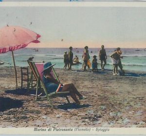 80801 - CARTOLINA d'Epoca - LUCCA  Provincia  -  Marina di  Pietrasanta   1934