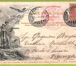 af6879 -   VINTAGE POSTCARD  Ansichtskarten - Italy - 1916 - RED CROSS
