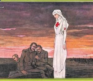 af6893 -   VINTAGE POSTCARD  Cartolina D'epoca- ILLUSTRATED - Golia, RED CROSS