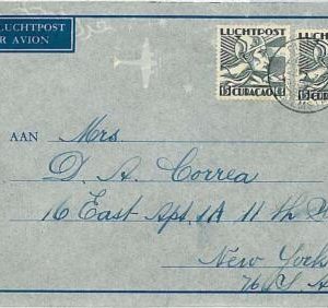 22719 - CURACAO POSTAL HISTORY - AIRMAIL LETTER to USA 1930
