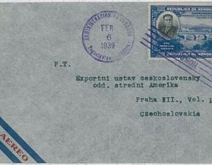 37528 - HONDURAS - POSTAL HISTORY - COVER to Czechoslovakia 1939