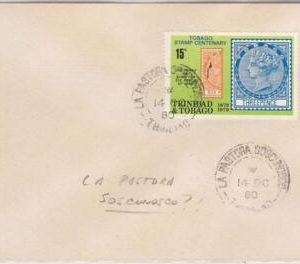 40136-TRINIDAD & TOBAGO postal history COVER with nice postmark: LA PASTORA 1980