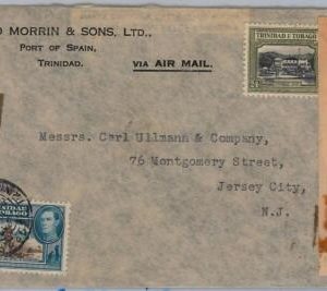 40149 - TRINIDAD & TOBAGO postal history - AIRMAIL COVER to USA - CENSURE