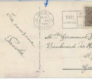 BK1897 - BELGIUM - POSTAL HISTORY - GENT  Olympic Games   1920  POSTMARK
