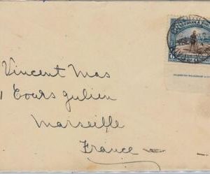 40159 - TRINIDAD & TOBAGO postal history - SG 233A on COVER to FRANCE 1938