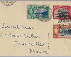 40164 - TRINIDAD & TOBAGO postal history - COVER to FRANCE 1938