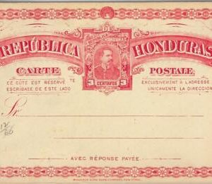 40345  - HONDURAS- POSTAL STATIONERY CARD: Higgings & Gage # 12 - DOUBLE CARD