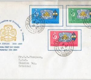 42615-Trinidad & Tobago-POSTAL HISTORY - FDC COVER 1964 GIRL GUIDES-BOY SCOUTS