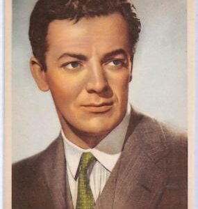 ad8952 -  VINTAGE POSTCARD - CINEMA -  Cornel Wilde  USA