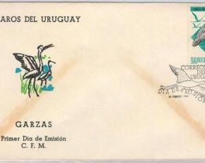 43037 - URUGUAY - POSTAL HISTORY - FDC COVER - BIRDS 1968