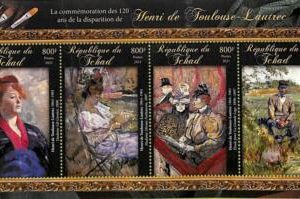 A8820 - TCHAD - Stamp Sheet - 2021 Henri de Toulouse-Lautrec  ART