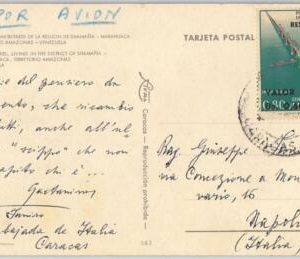 43267 -VENEUELA - POSTAL HISTORY - Postcard to ITALY - RESELLADO - Bridge