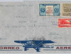 47942 -- GUATEMALA - POSTAL HISTORY - AIRMAIL COVER to SWITZERLAND 1939
