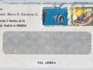 48008 - HONDURAS - POSTAL HISTORY - COVER to ITALY 1986 - FISH birds DOVES