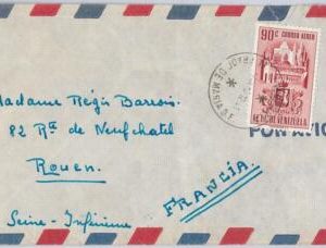 48141 VENEZUELA - POSTAL HISTORY - COVER : EL PRADO DE MARIA to FRANCE 1951