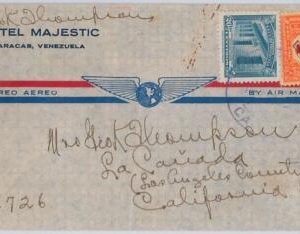 48164  - VENEZUELA - POSTAL HISTORY - AIRMAIL COVER to USA 1940'S