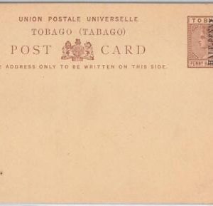 48727 - TOBAGO - POSTAL STATIONERY CARD: Higgings & Gage # 3