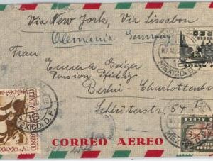 58639 - MEXICO - POSTAL HISTORY: AIRMAIL COVER to ITALY 1940 - GERMAN CENSOR