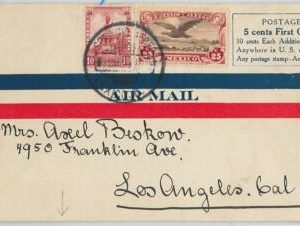 58641 - MEXICO - POSTAL HISTORY: AIRMAIL COVER to the USA 1929 - MULLER # 18