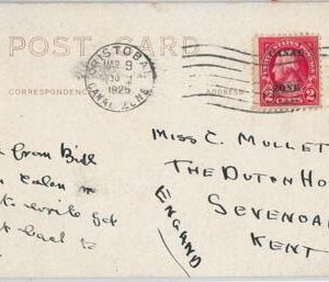 58663 - PANAMA Canal Zone - POSTAL HISTORY: # 73 on POSTCARD to ENGLAND 1925