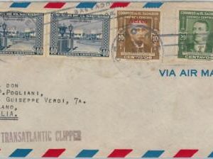 58678 - EL SALVADOR - POSTAL HISTORY: AIRMAIL COVER to ITALY