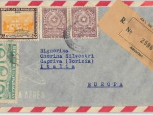58667 - PARAGUAY - POSTAL HISTORY: COVER to ITALY - 1956