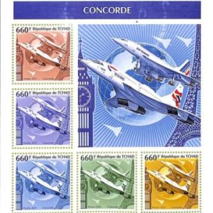 A8773- TCHAD -   Stamp Sheet - 2021 CONCORDE TRANSPORT