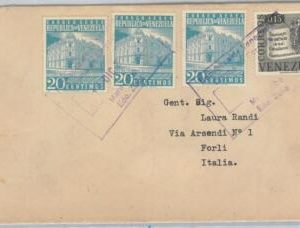 58716 - VENEZUELA - POSTAL HISTORY: COVER to ITALY - 1950'S
