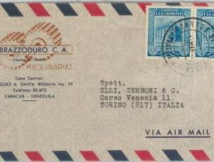 58710 - VENEZUELA - POSTAL HISTORY: COVER to ITALY - 1953