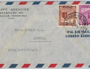 58722 - VENEZUELA - POSTAL HISTORY: COVER to SWITZERLAND 1955