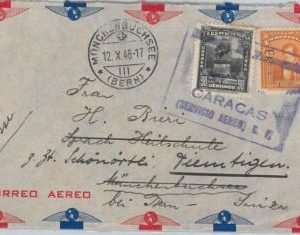 58727 - VENEZUELA - POSTAL HISTORY: COVER to SWITZERLAND 1948 - REDIRICTED