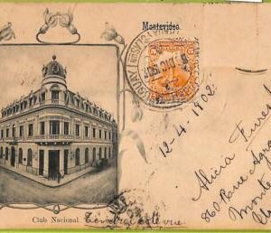af2564 - URUGUAY - VINTAGE POSTCARD - MONTEVIDEO - Club Nacional - 1902