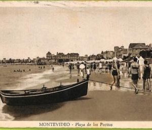 af2556 - URUGUAY - VINTAGE POSTCARD - MONTEVIDEO - Playa de los Pocitos