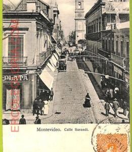 af2590 - URUGUAY - VINTAGE POSTCARD - MONTEVIDEO - 1907 - AS IS