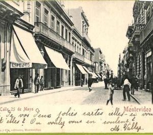 af2646 - URUGUAY - VINTAGE POSTCARD - MONTEVIDEO - Calle 25 de Mayo