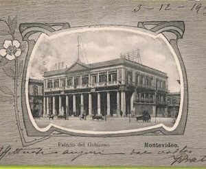 af2554 - URUGUAY - VINTAGE POSTCARD - MONTEVIDEO - 1905