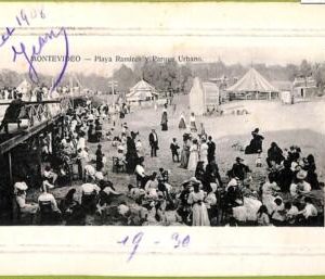 af2657  - URUGUAY - VINTAGE POSTCARD - MONTEVIDEO - 1908