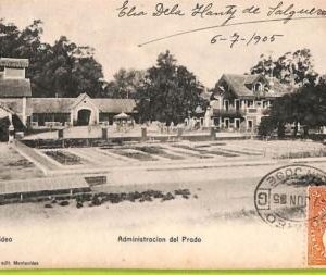 af2681  - URUGUAY - VINTAGE POSTCARD - MONTEVIDEO -Administracion del Prado-1905
