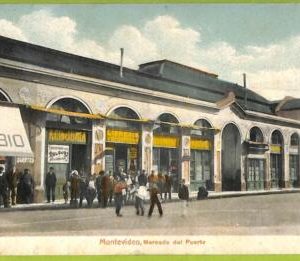 af2685  - URUGUAY - VINTAGE POSTCARD - MONTEVIDEO - Mercado del Puerto