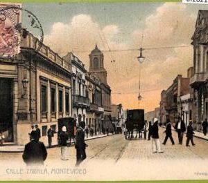 af2621 - URUGUAY - VINTAGE POSTCARD - MONTEVIDEO - Calle Zabala