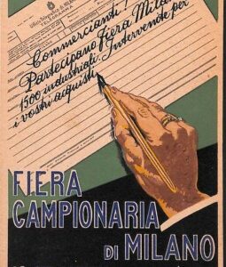 Lib495 - CARTOLINA d'Epoca PUBBLICITARIA Illustrata - FIERA CAMPIONARIA Milano