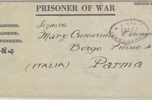 55510  -  USA -  POSTAL HISTORY: COVER from ITALIAN PRISONER of WAR - POW