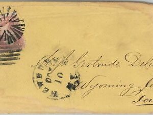 56365 -  USA -  POSTAL HISTORY: COVER from NEWBURGH with two MUTE CANCELLATIONS