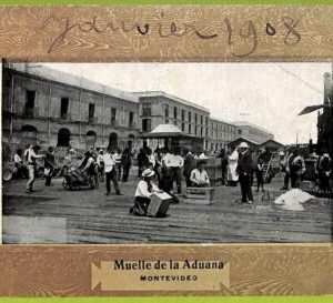 af2702  - URUGUAY - VINTAGE POSTCARD - MONTEVIDEO - 1908