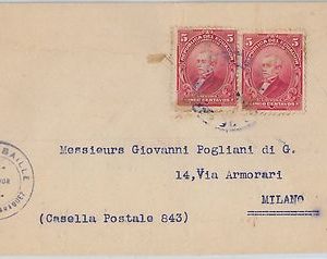 58602  -  ECUADOR  - POSTAL HISTORY: COVER to ITALY - 1920'S
