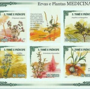 M1594 - S TOME & PRINCIPE - 2009, IMPERF stamp  SHEET: Plants, Herbs, Medicine